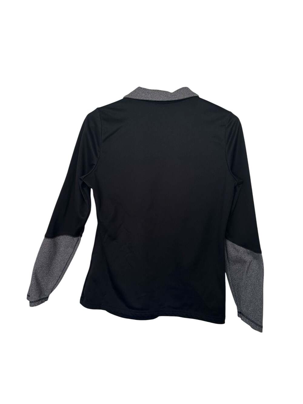 The North Face Women’s Medium Black Gray Quarter Zip Pullover Stretch Athletic T - Picture 2 of 14